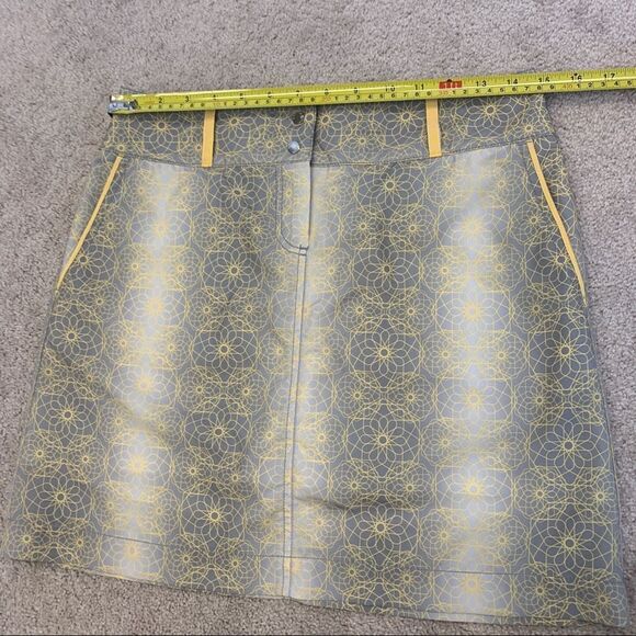 ANNIKA Cutter & Buck golf skirt yellow gray ombré Sz 2 NWOT - Picture 5 of 8